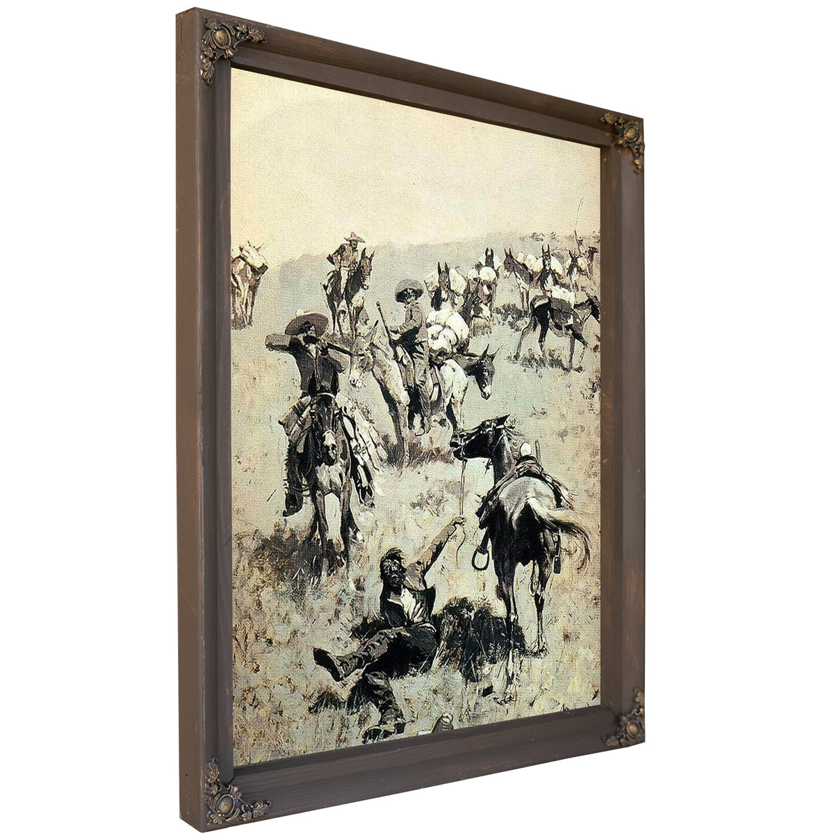 Smugglers Attackd By Mexican Customs Guards By Frederic Remington