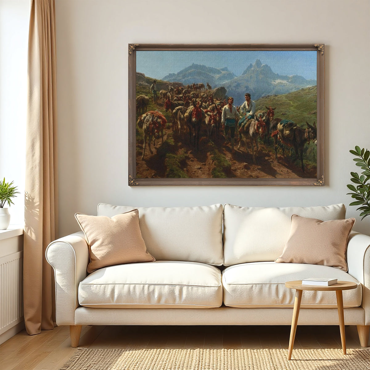 Spanish Muleteers Crossing The Pyrenees By Rosa Bonheur