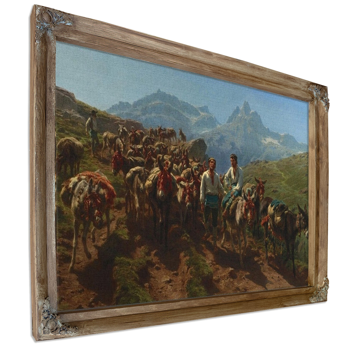 Spanish Muleteers Crossing The Pyrenees By Rosa Bonheur