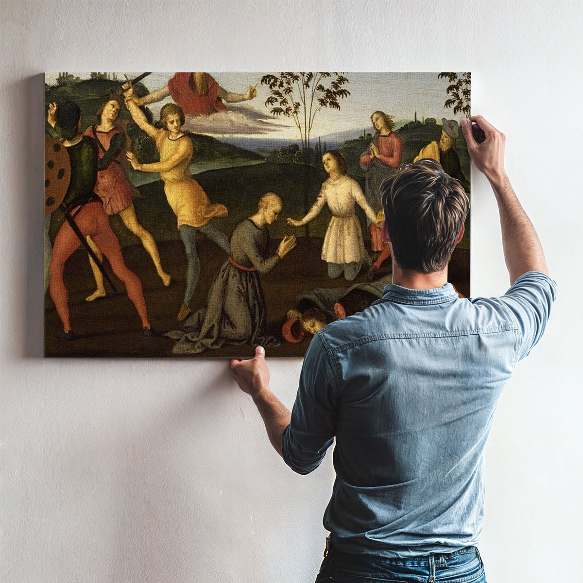 St. Jerome Saving Sylvanus And Punishing The Heretic Sabianus By Raphael