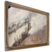 Steamboats In The Port Of Rouen by Camille Pissarro