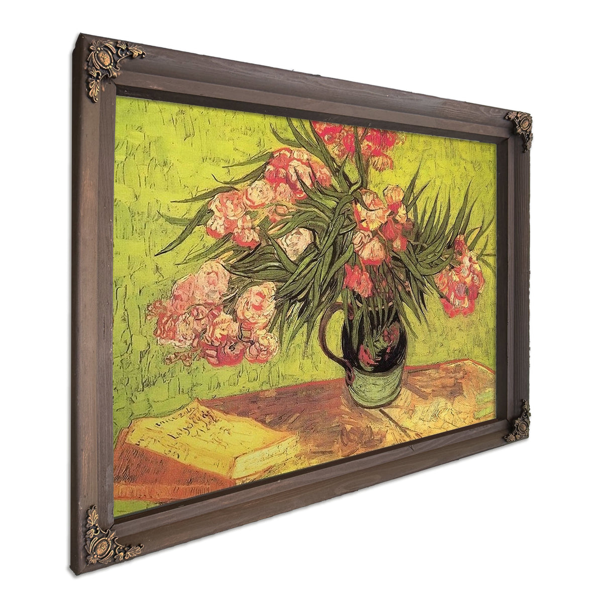 Still Life Vase With Oleanders And Books By Vincent Van Gogh