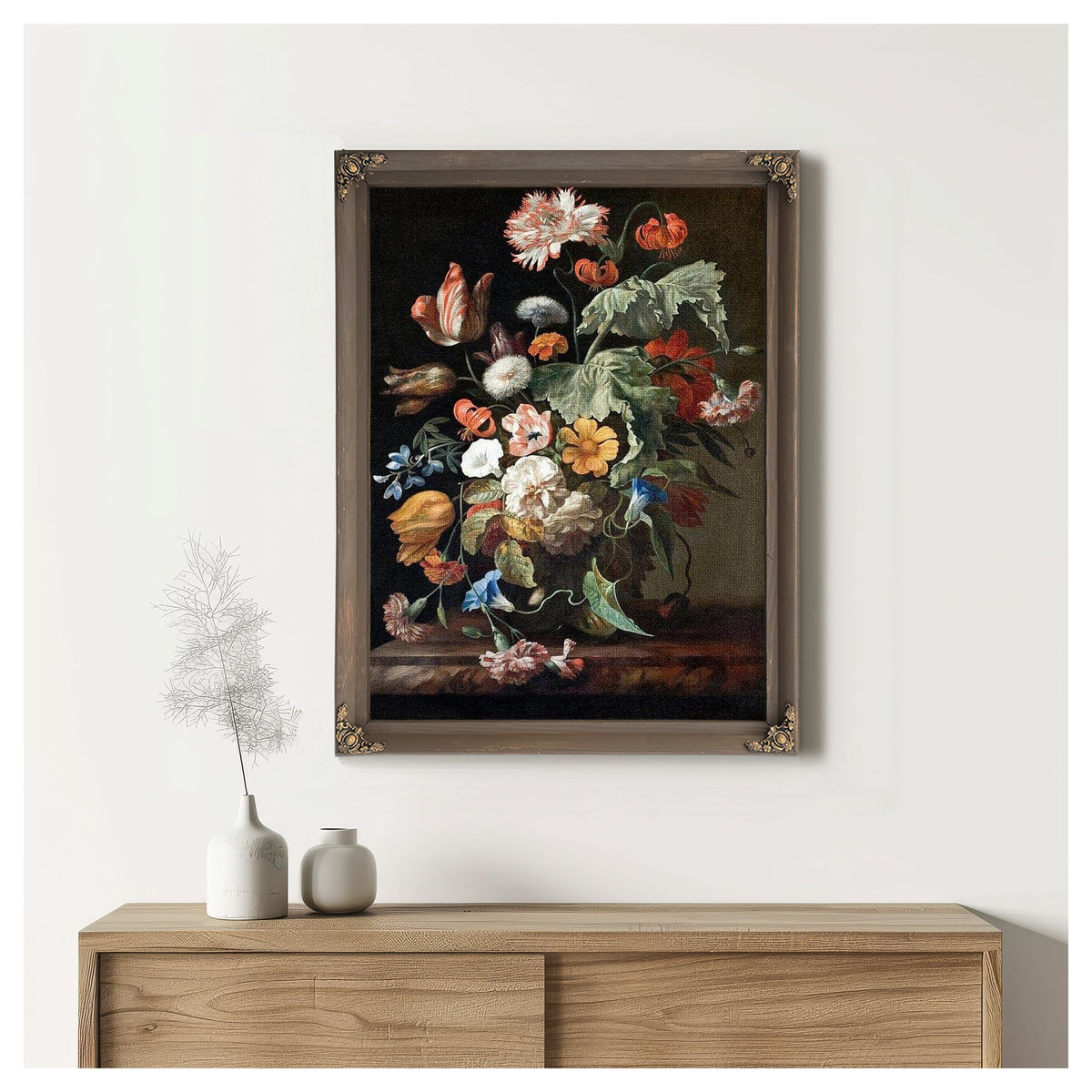 Still Life With Flowers 1700 By Rachel Ruysch
