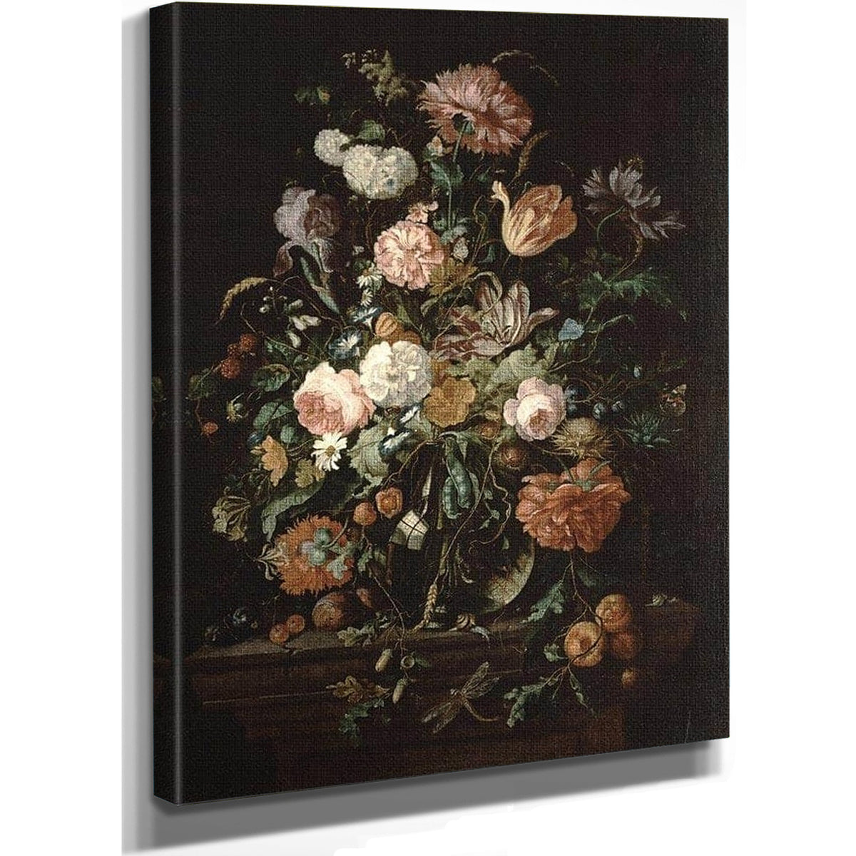Still Life With Flowers In A Glass Bowl By Jan Davidsz De Heem