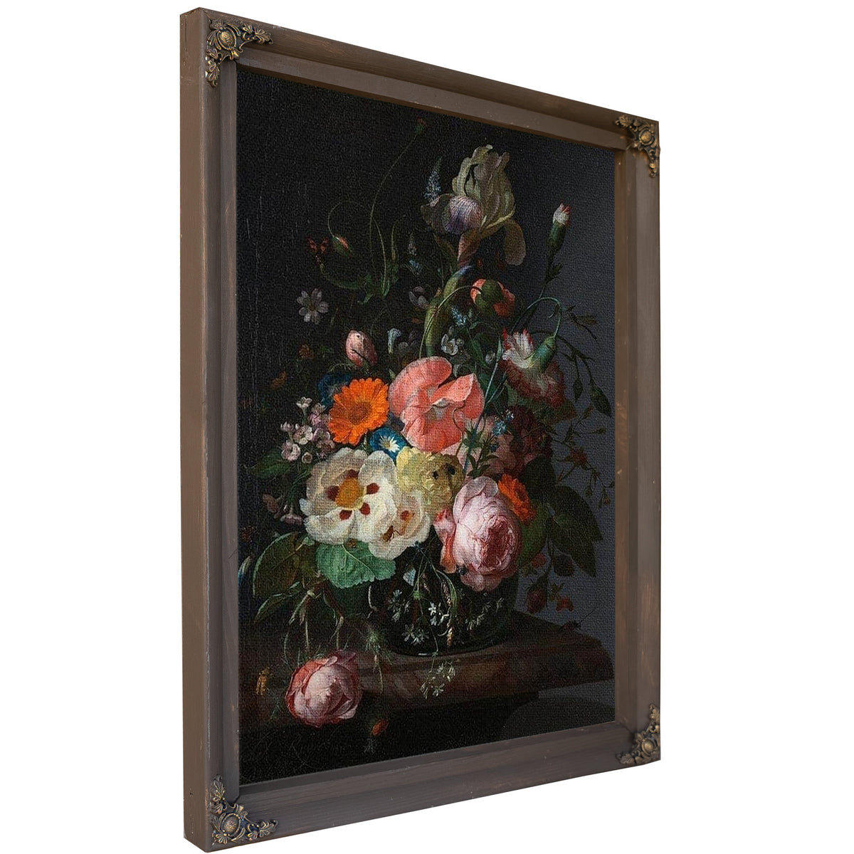 Still Life With Flowers On A Marble Tabletop 1716 By Rachel Ruysch