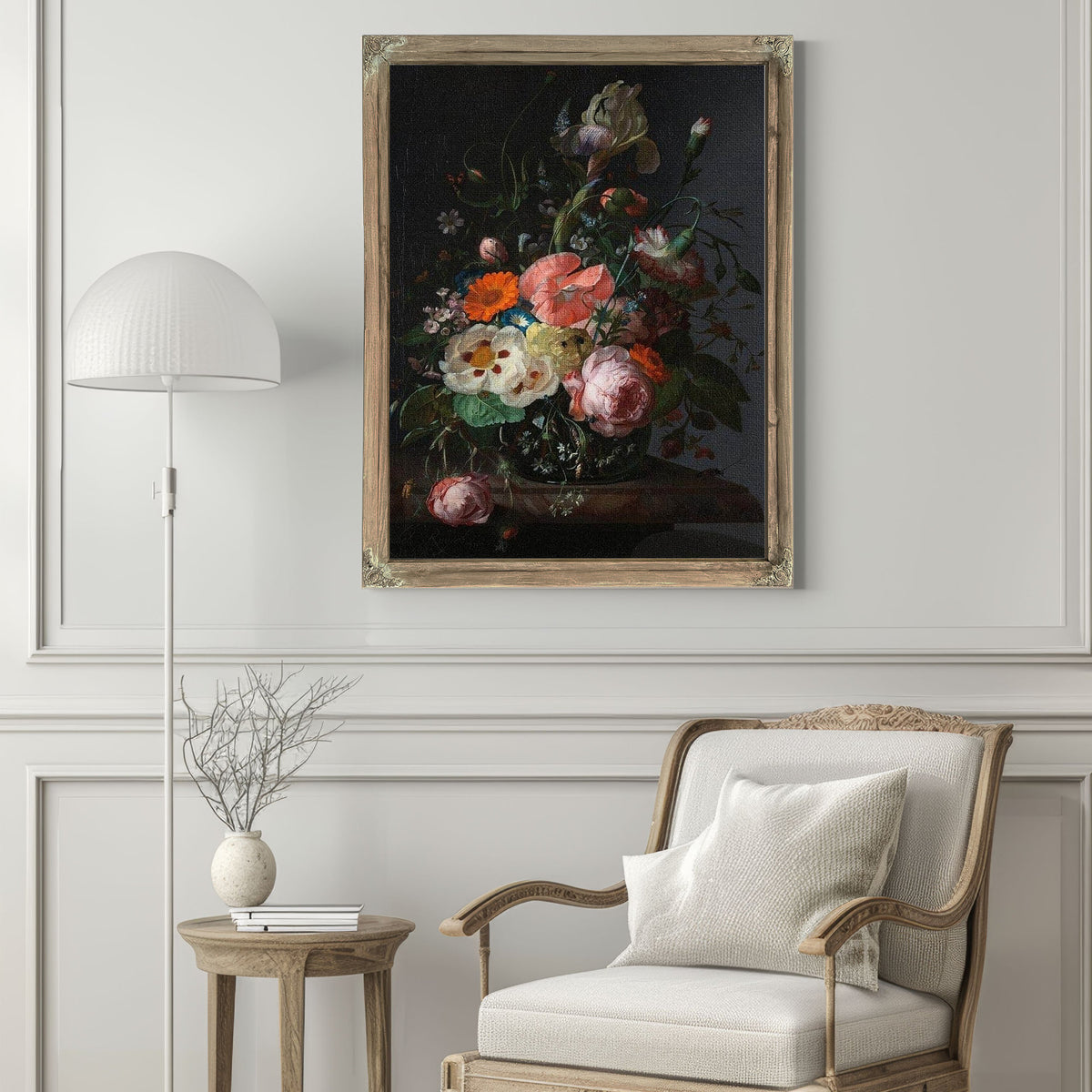 Still Life With Flowers On A Marble Tabletop 1716 By Rachel Ruysch