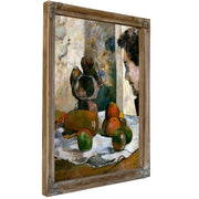 Still Life With Profile Of Laval By Paul Gauguin