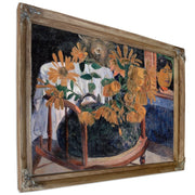 Still Life With Sunflowers On An Armchair By Paul Gauguin
