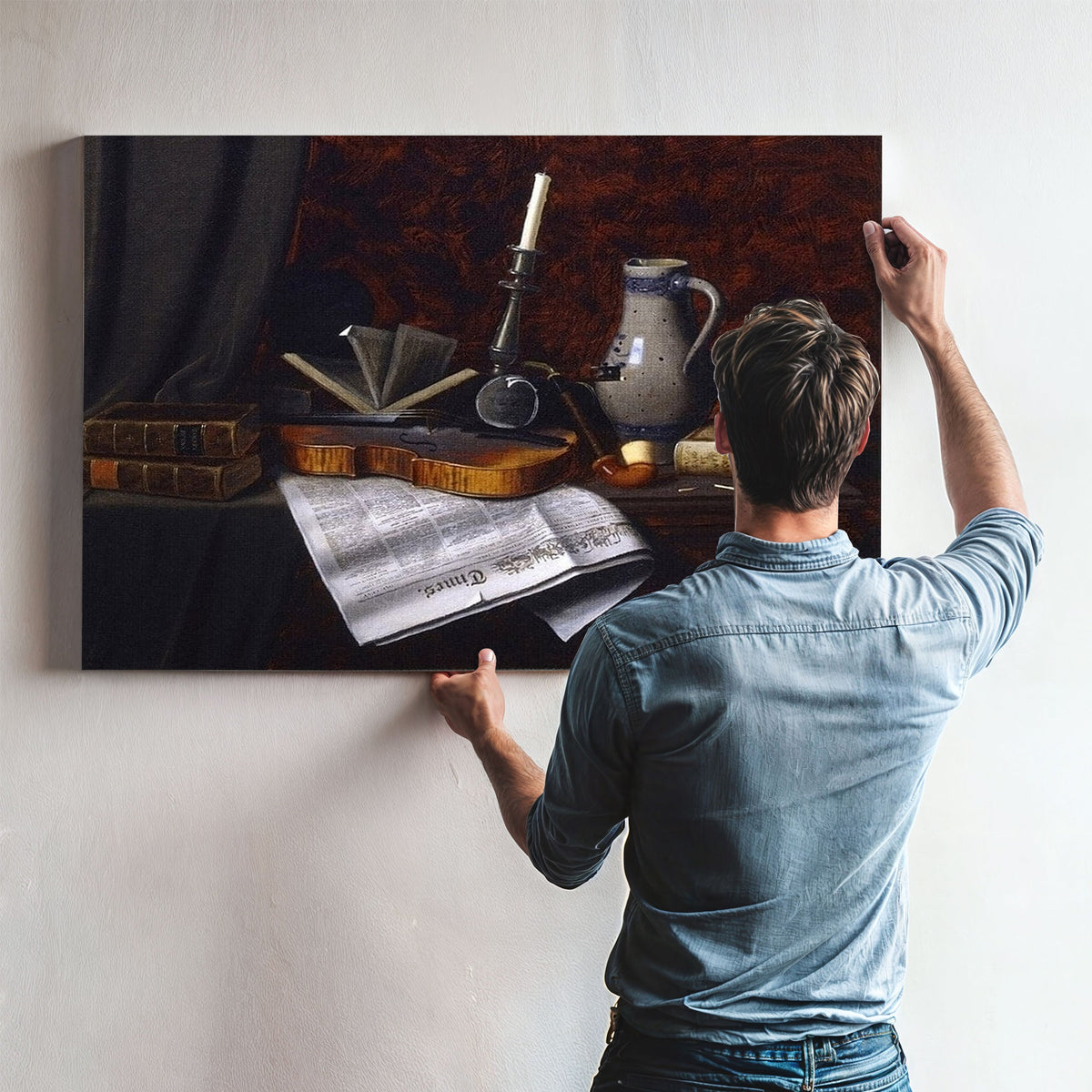 Still Life With Violin By William Michael Harnett
