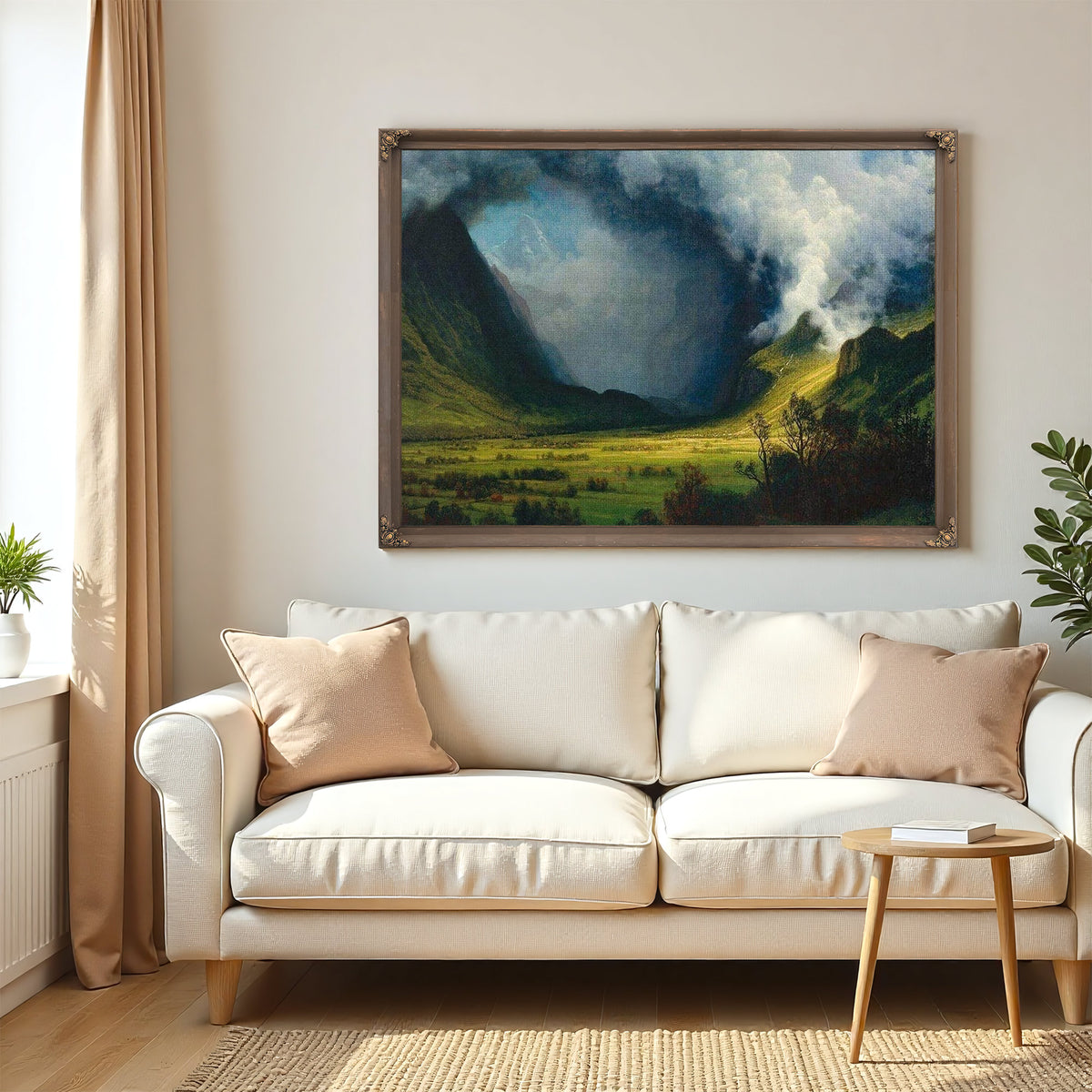 Storm In The Mountains By Albert Bierstadt