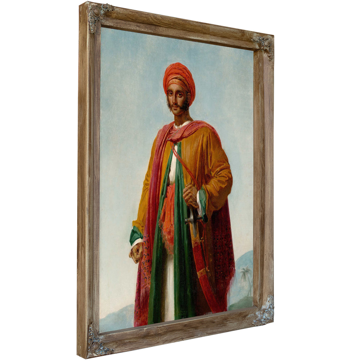 Study For Portrait Of An Indian by Anne Louis Girodet Trioson