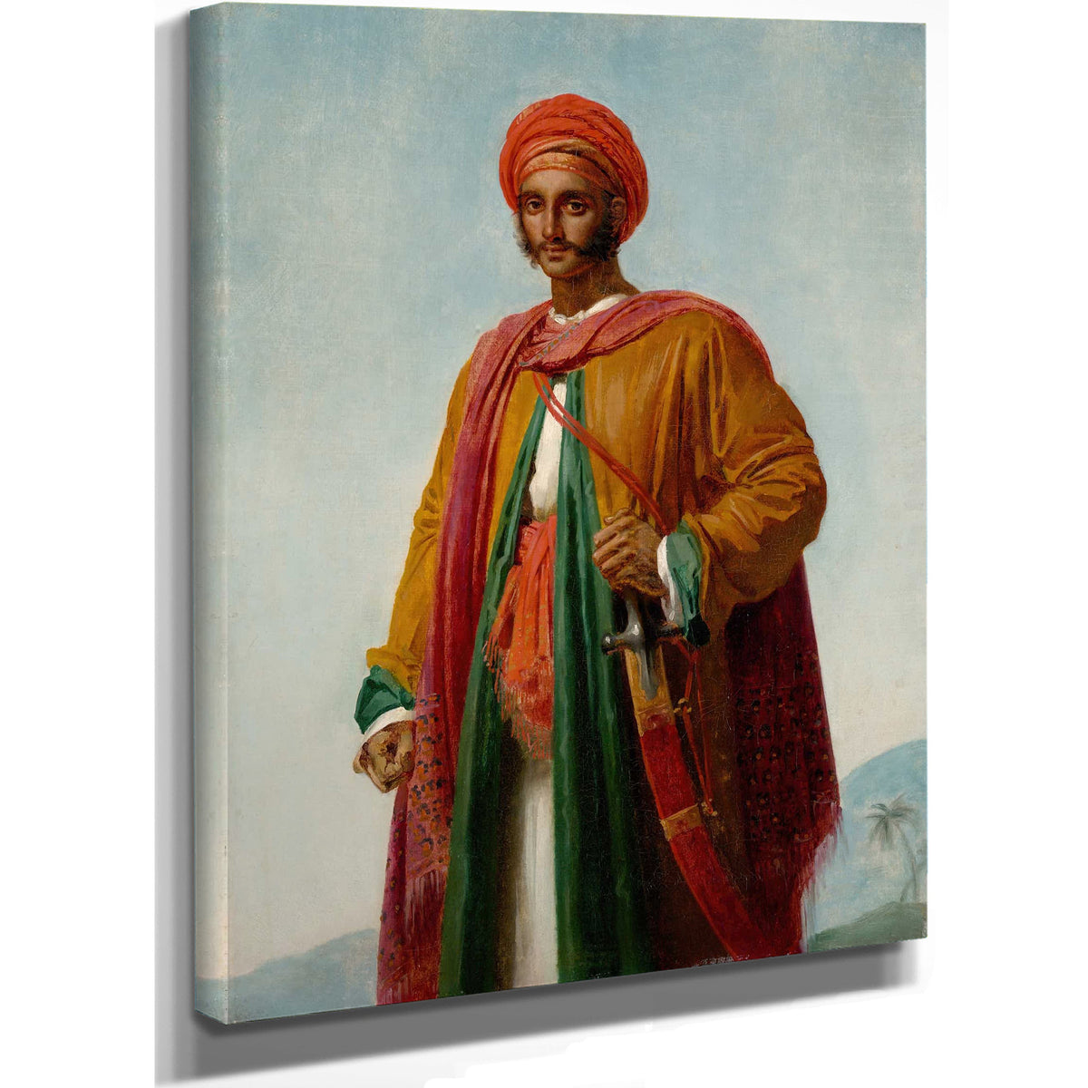 Study For Portrait Of An Indian by Anne Louis Girodet Trioson