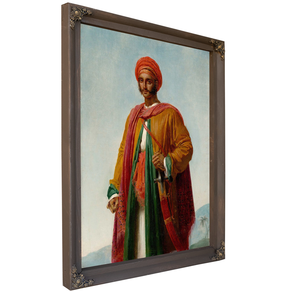 Study For Portrait Of An Indian by Anne Louis Girodet Trioson