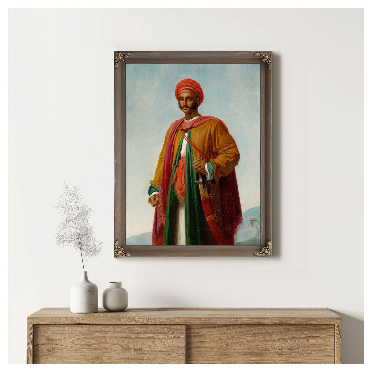 Study For Portrait Of An Indian by Anne Louis Girodet Trioson