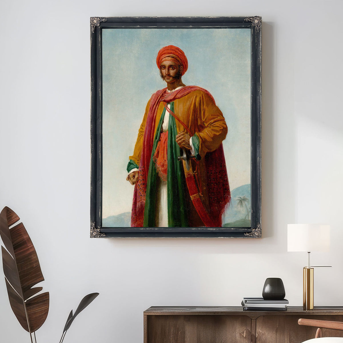 Study For Portrait Of An Indian by Anne Louis Girodet Trioson