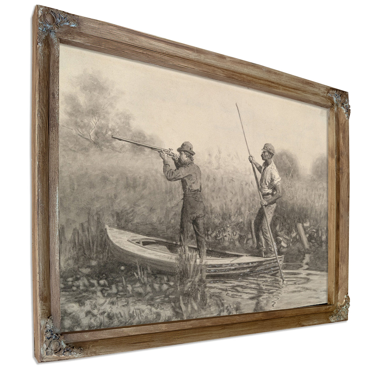 Study For Rail Shooting From A Punt by Thomas Eakins
