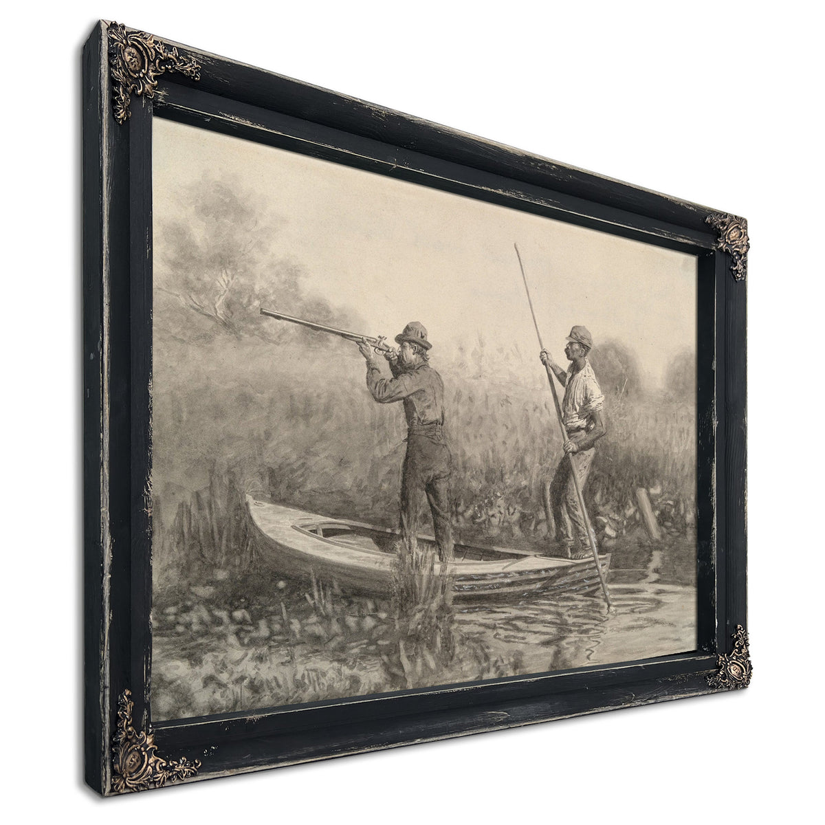 Study For Rail Shooting From A Punt by Thomas Eakins