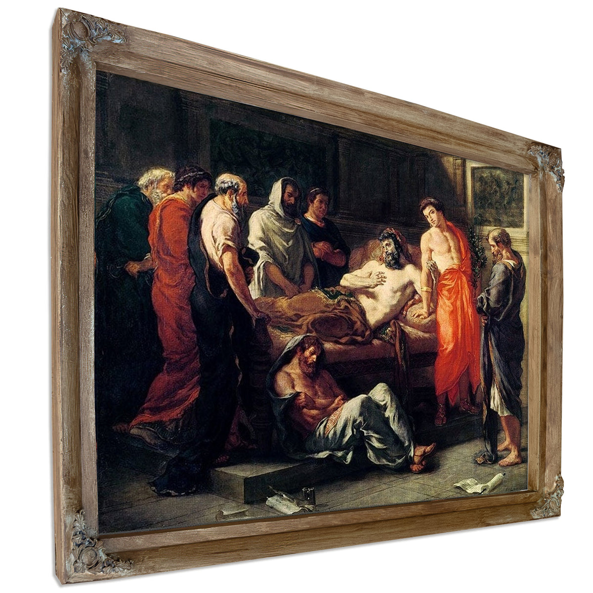 Study For The Death Of Marcus Aurelius (121 180) By Ferdinand Victor Eugene Delacroix