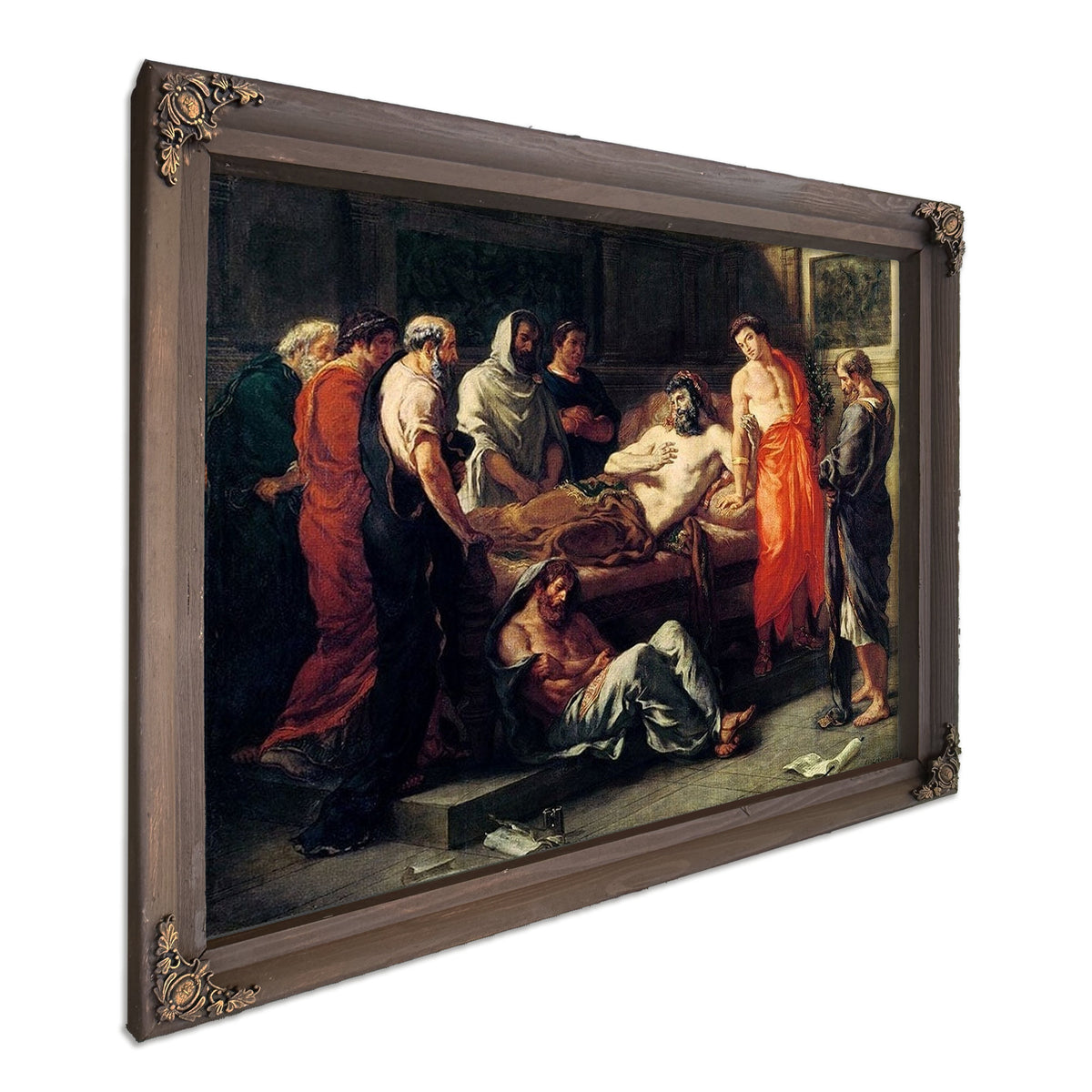Study For The Death Of Marcus Aurelius (121 180) By Ferdinand Victor Eugene Delacroix