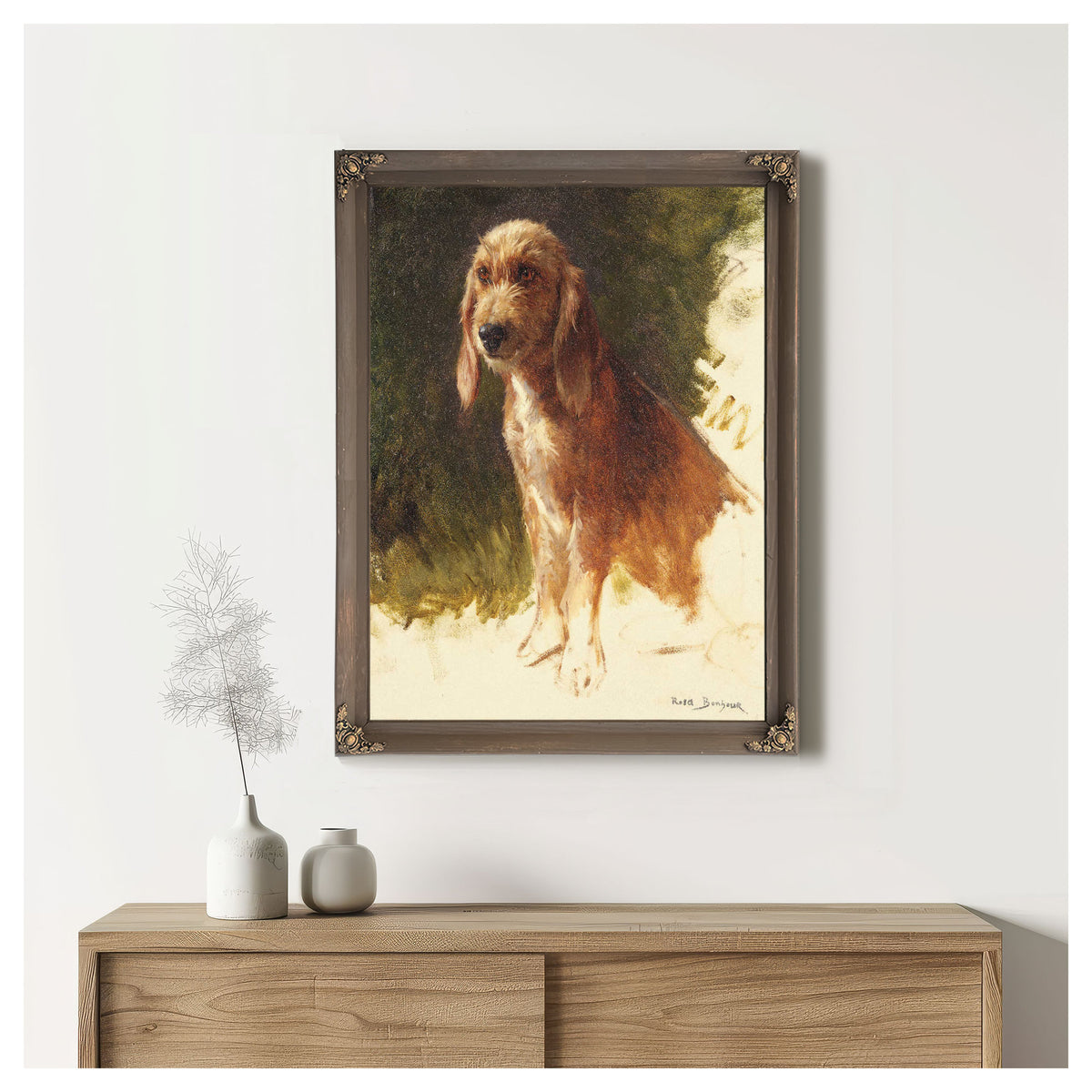 Study Of A Dog S by Rosa Bonheur