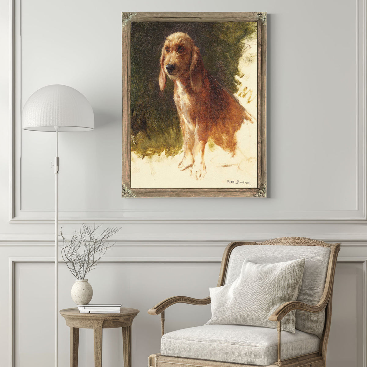 Study Of A Dog S by Rosa Bonheur
