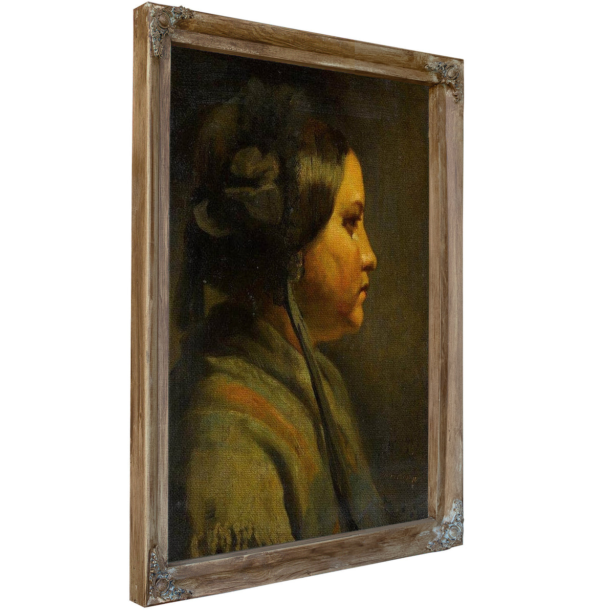 Study Of The Head Of A Young Woman In Profile 1855 By Matthijs Maris