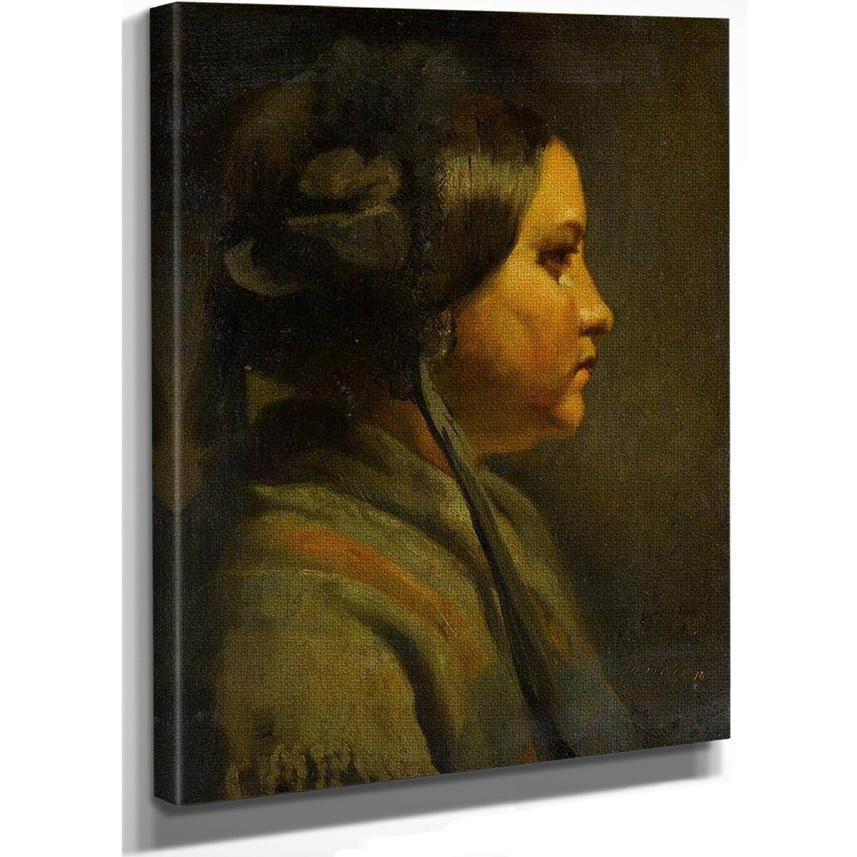 Study Of The Head Of A Young Woman In Profile 1855 By Matthijs Maris