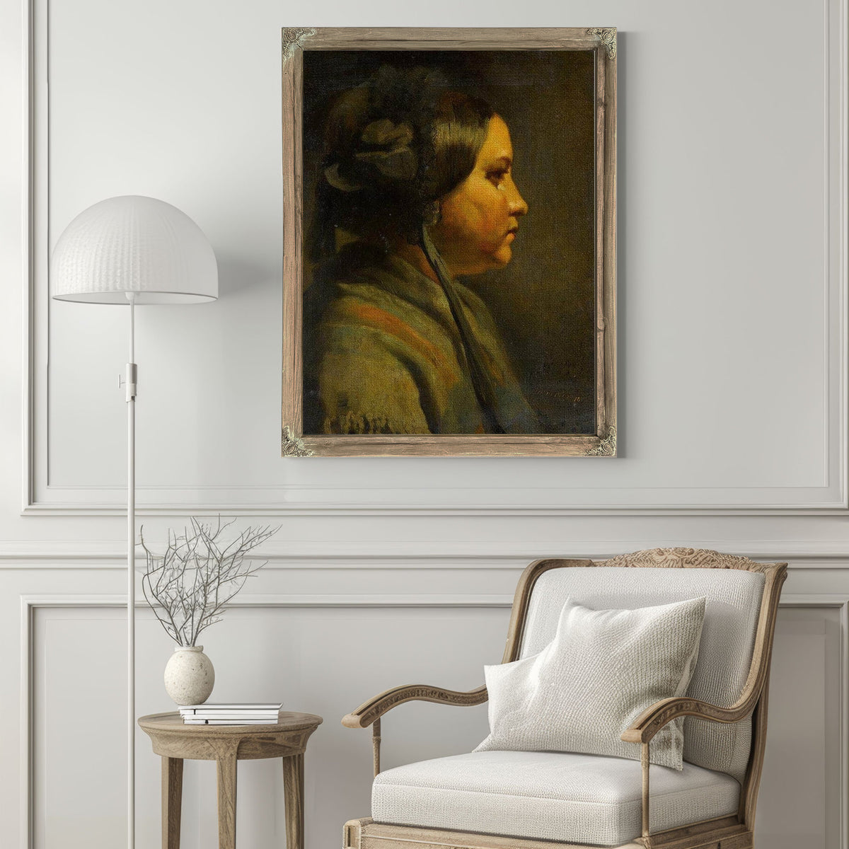 Study Of The Head Of A Young Woman In Profile 1855 By Matthijs Maris