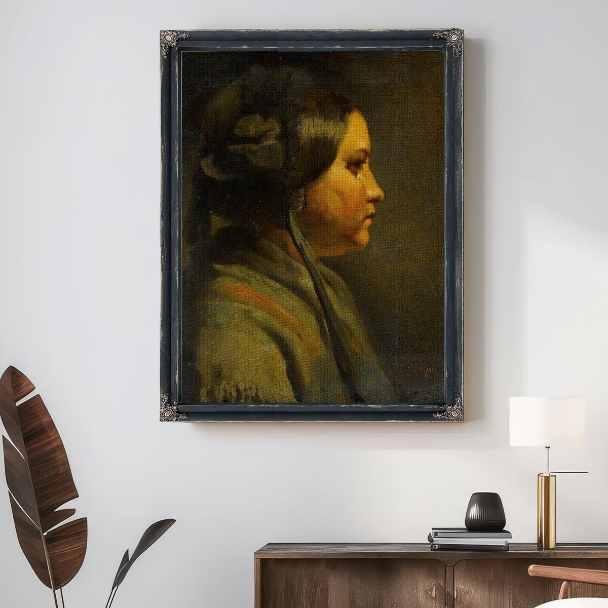 Study Of The Head Of A Young Woman In Profile 1855 By Matthijs Maris