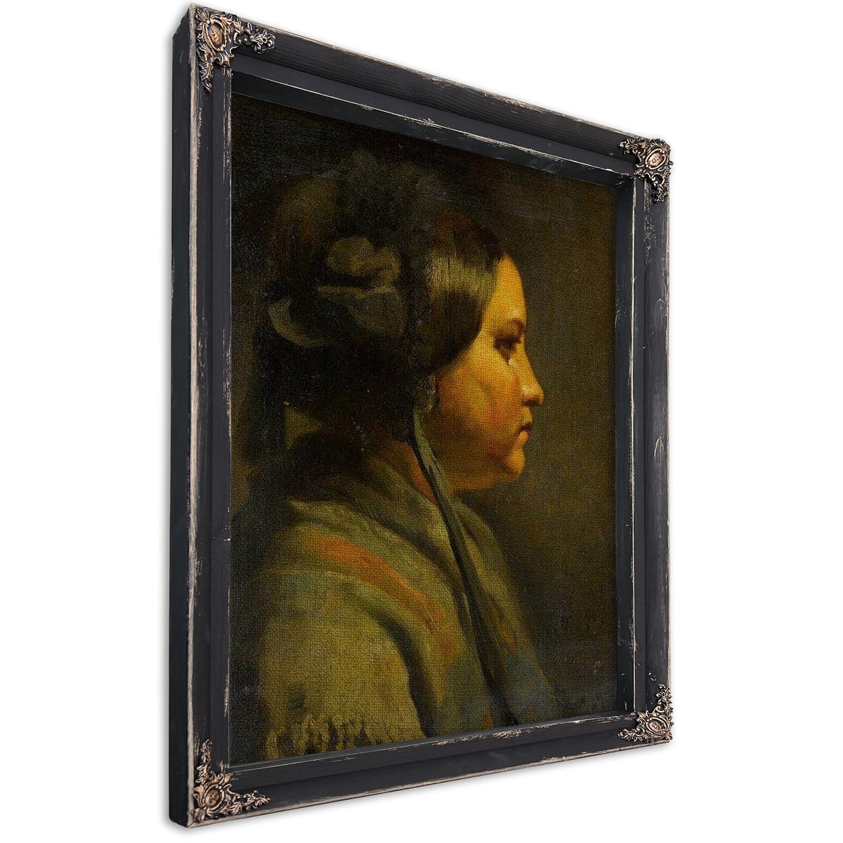 Study Of The Head Of A Young Woman In Profile 1855 By Matthijs Maris