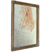 Study Of The Wooden Framework With Casting Mould For The Sforza Horse Fol. 154V From The Codex Madrid Ii C.1491 93 (Pen & Brown Ink On Paper) By Leonardo Da Vinci