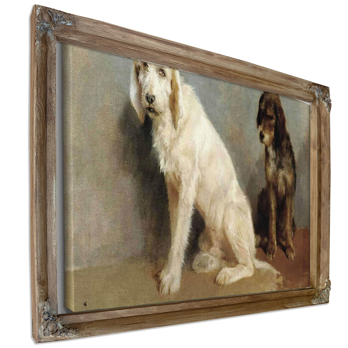 Study Of Two Dogs by Rosa Bonheur
