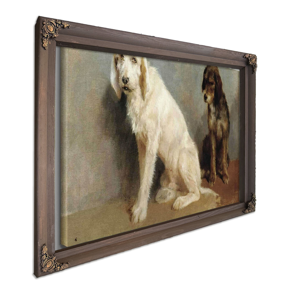 Study Of Two Dogs by Rosa Bonheur