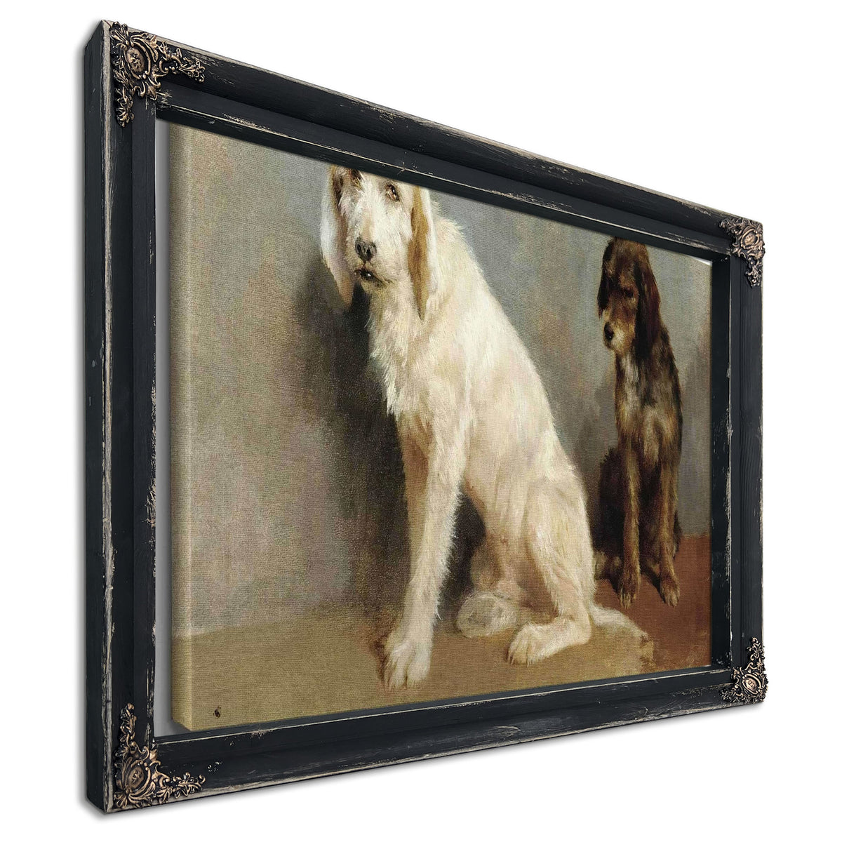Study Of Two Dogs by Rosa Bonheur