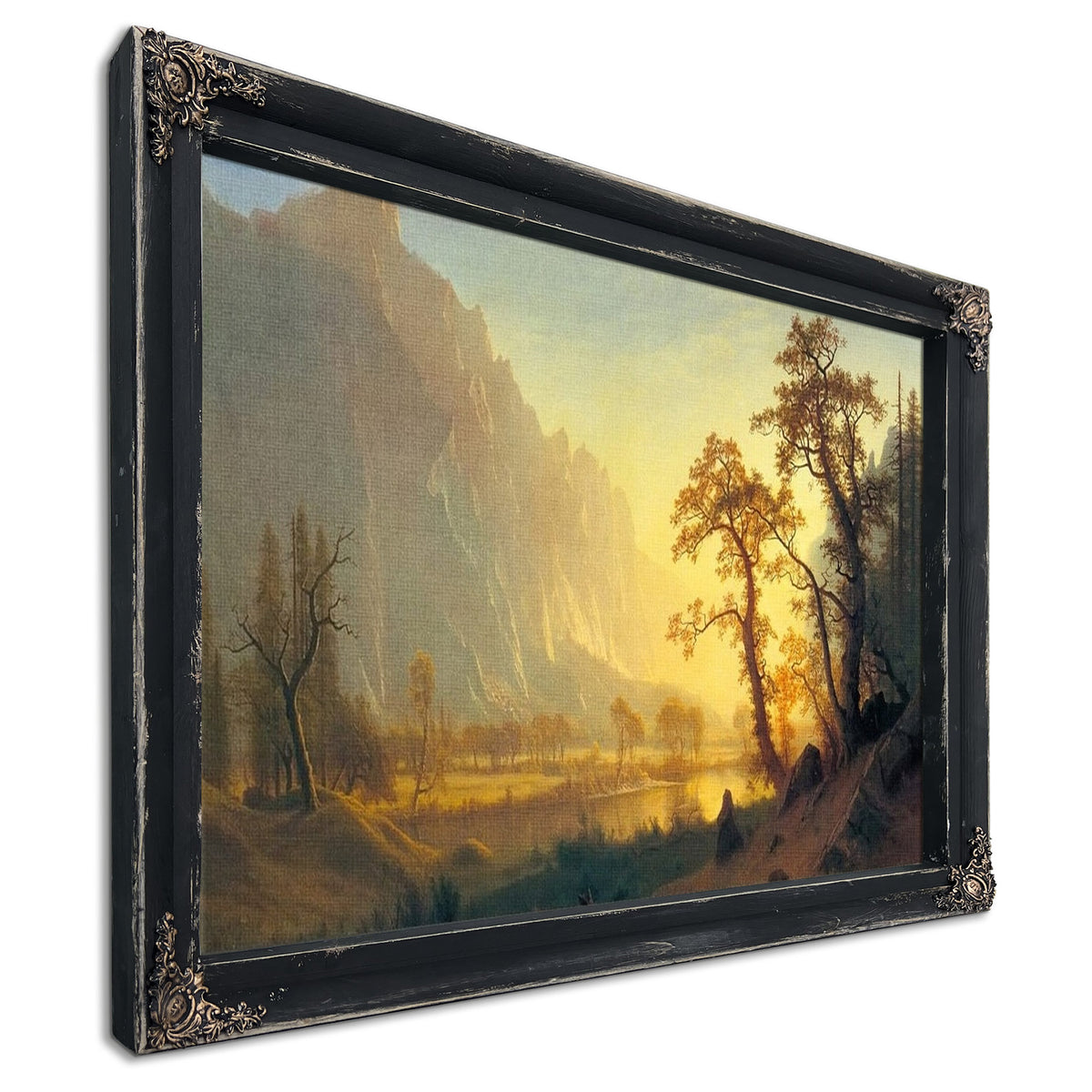 Sunrise Yosemite Valley By Albert Bierstadt