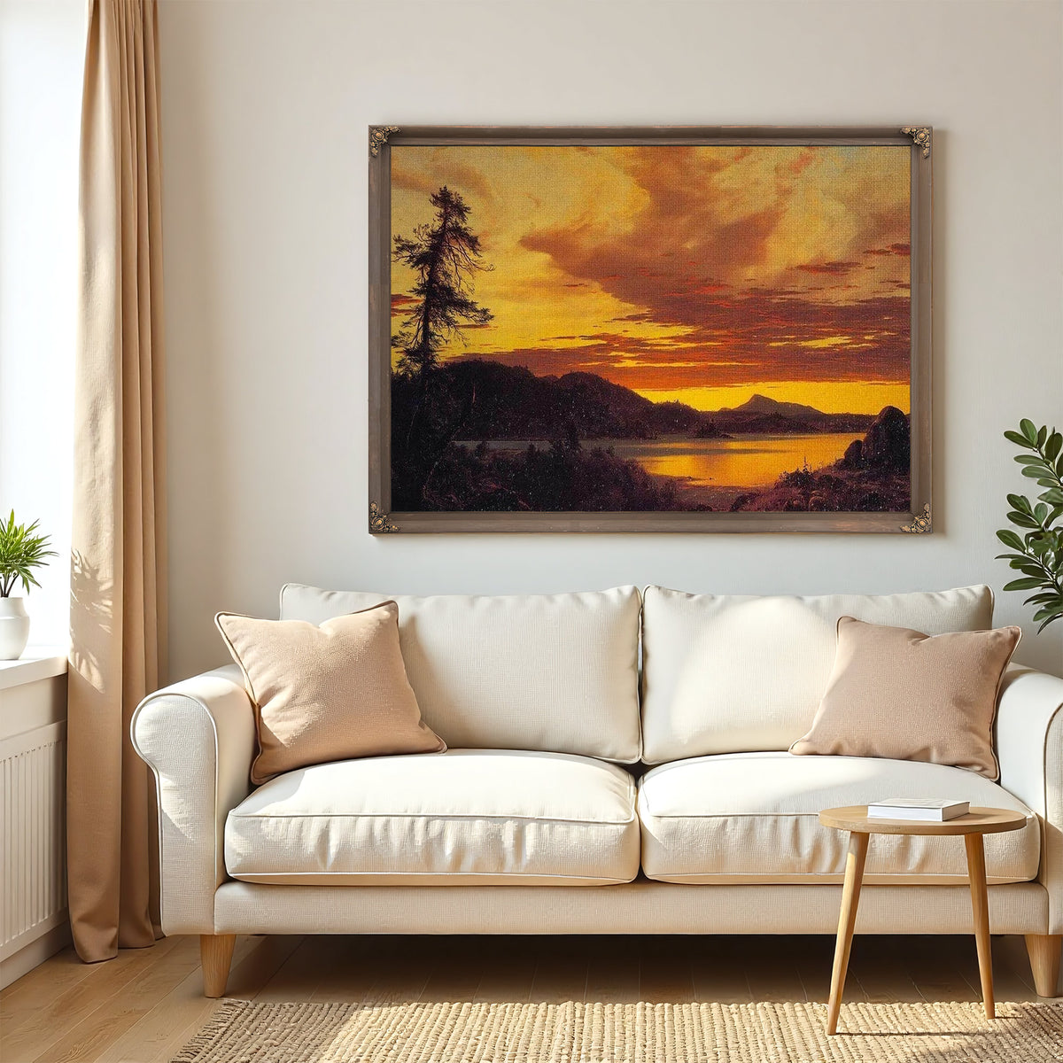 Sunset 1856 By Frederic Edwin Church
