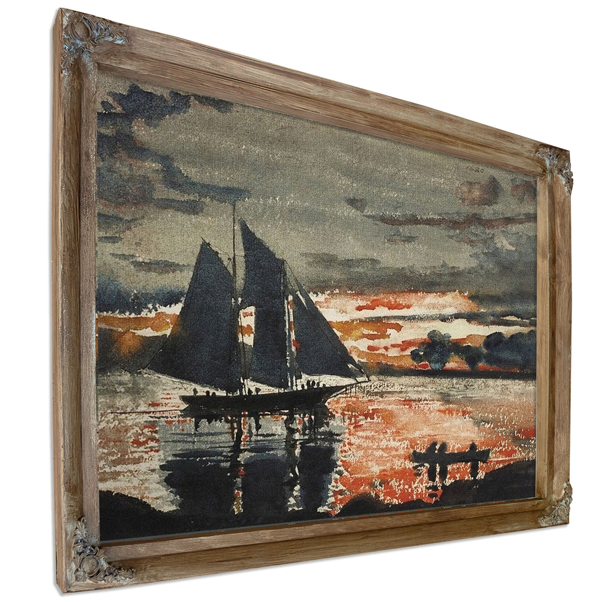 Sunset Fires By Winslow Homer