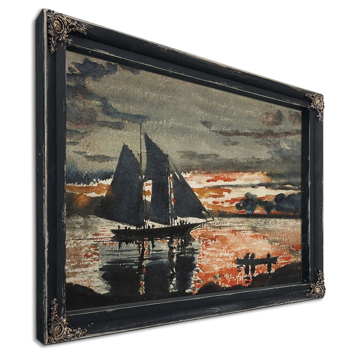 Sunset Fires By Winslow Homer