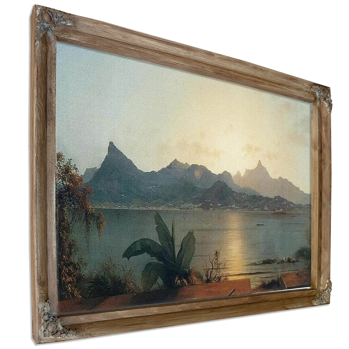 Sunset Harbor At Rio By Martin Johnson Heade