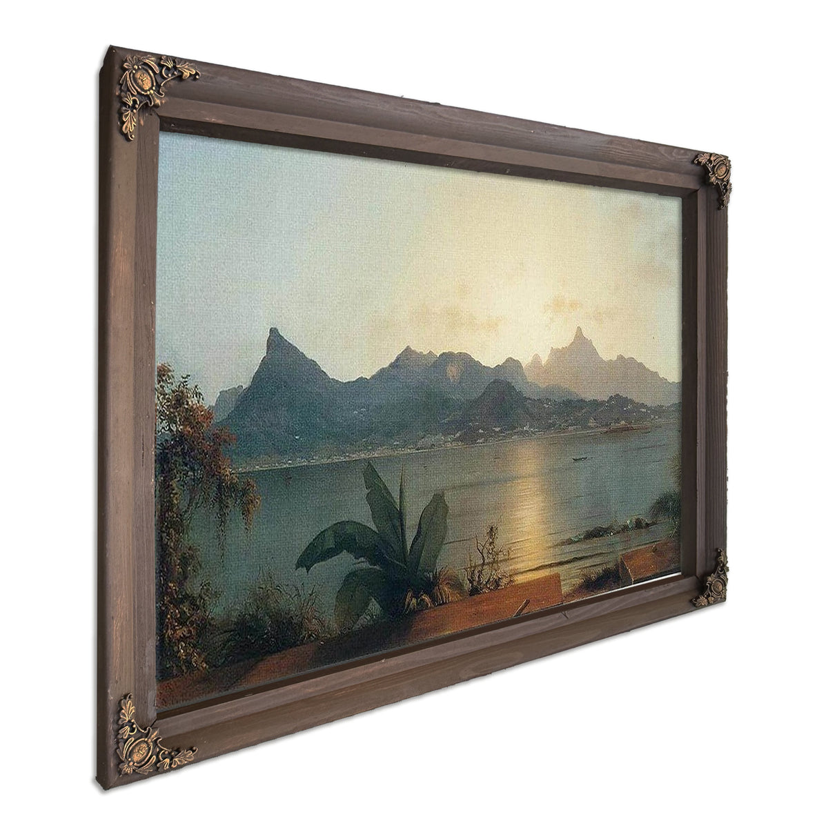 Sunset Harbor At Rio By Martin Johnson Heade