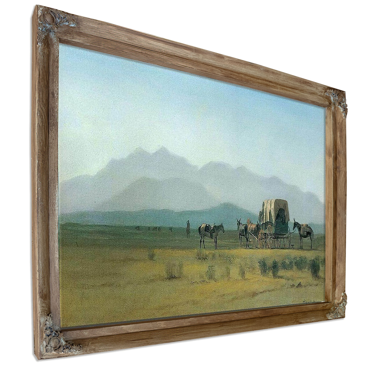 Surveyors Wagon By Albert Bierstadt