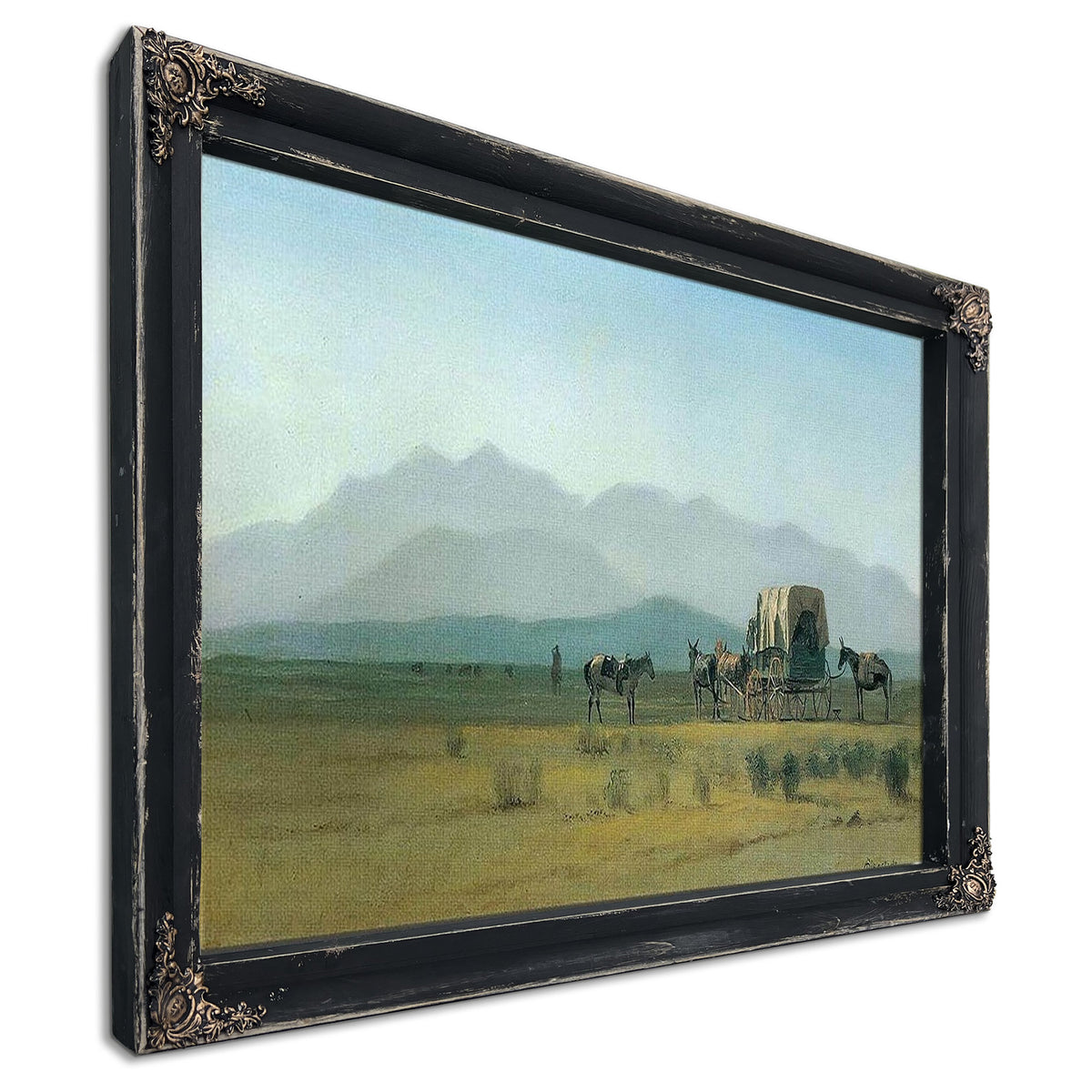 Surveyors Wagon By Albert Bierstadt
