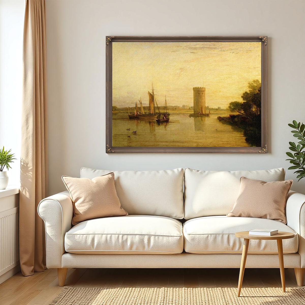 Tabley The Seat Of Sir J.F. Leicester Bart. Calm Morning By Joseph Mallord William Turner