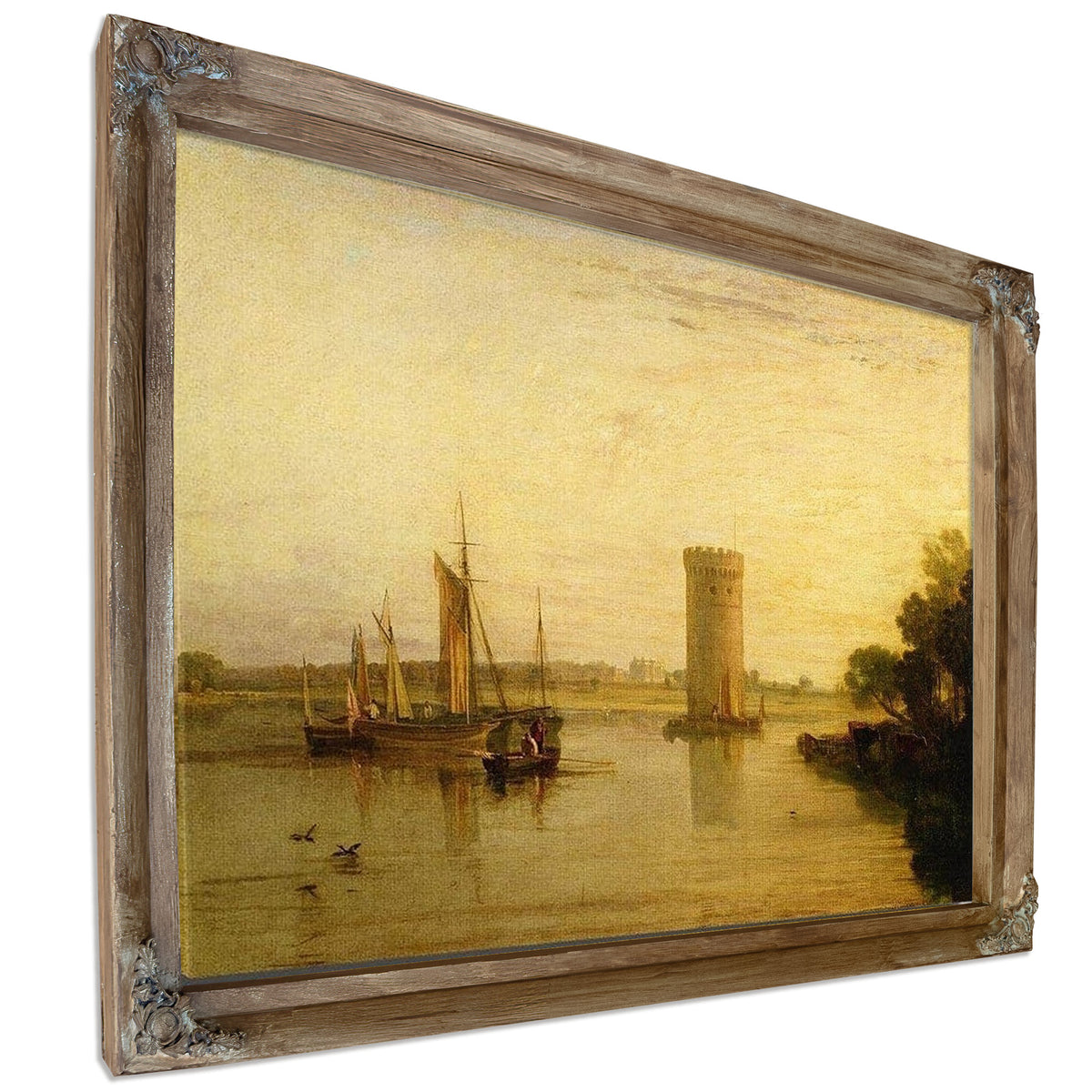 Tabley The Seat Of Sir J.F. Leicester Bart. Calm Morning By Joseph Mallord William Turner
