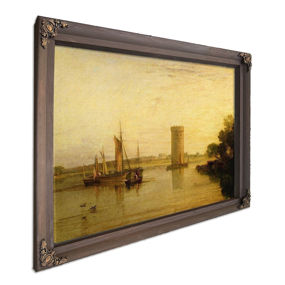 Tabley The Seat Of Sir J.F. Leicester Bart. Calm Morning By Joseph Mallord William Turner