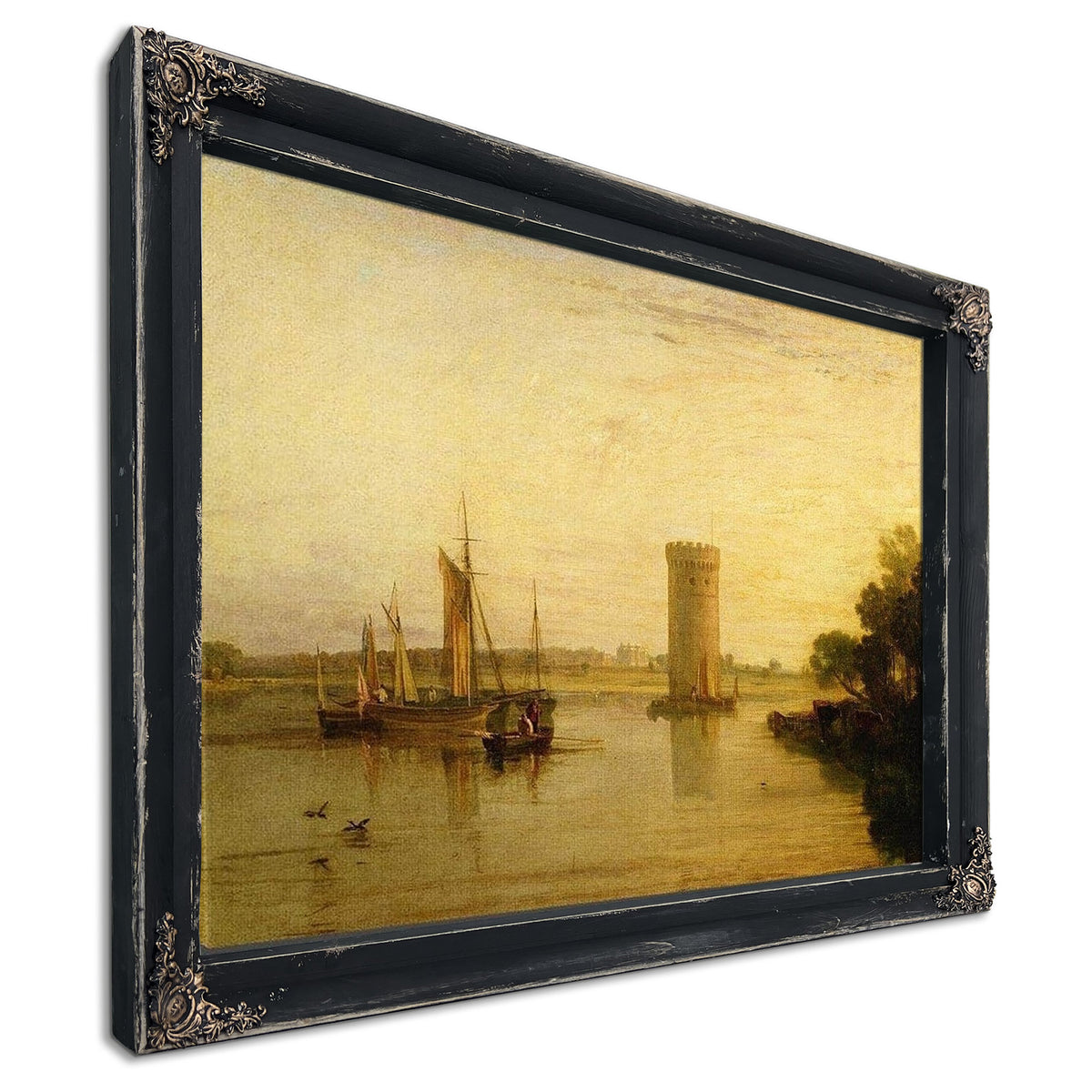 Tabley The Seat Of Sir J.F. Leicester Bart. Calm Morning By Joseph Mallord William Turner