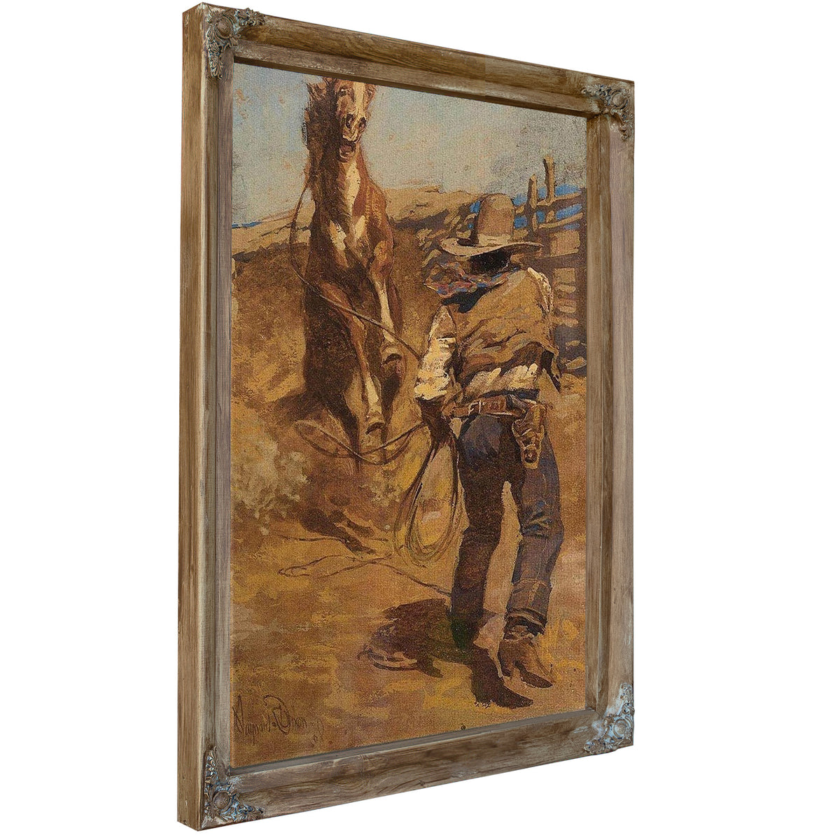Taming The New Bronc By Maynard Dixon