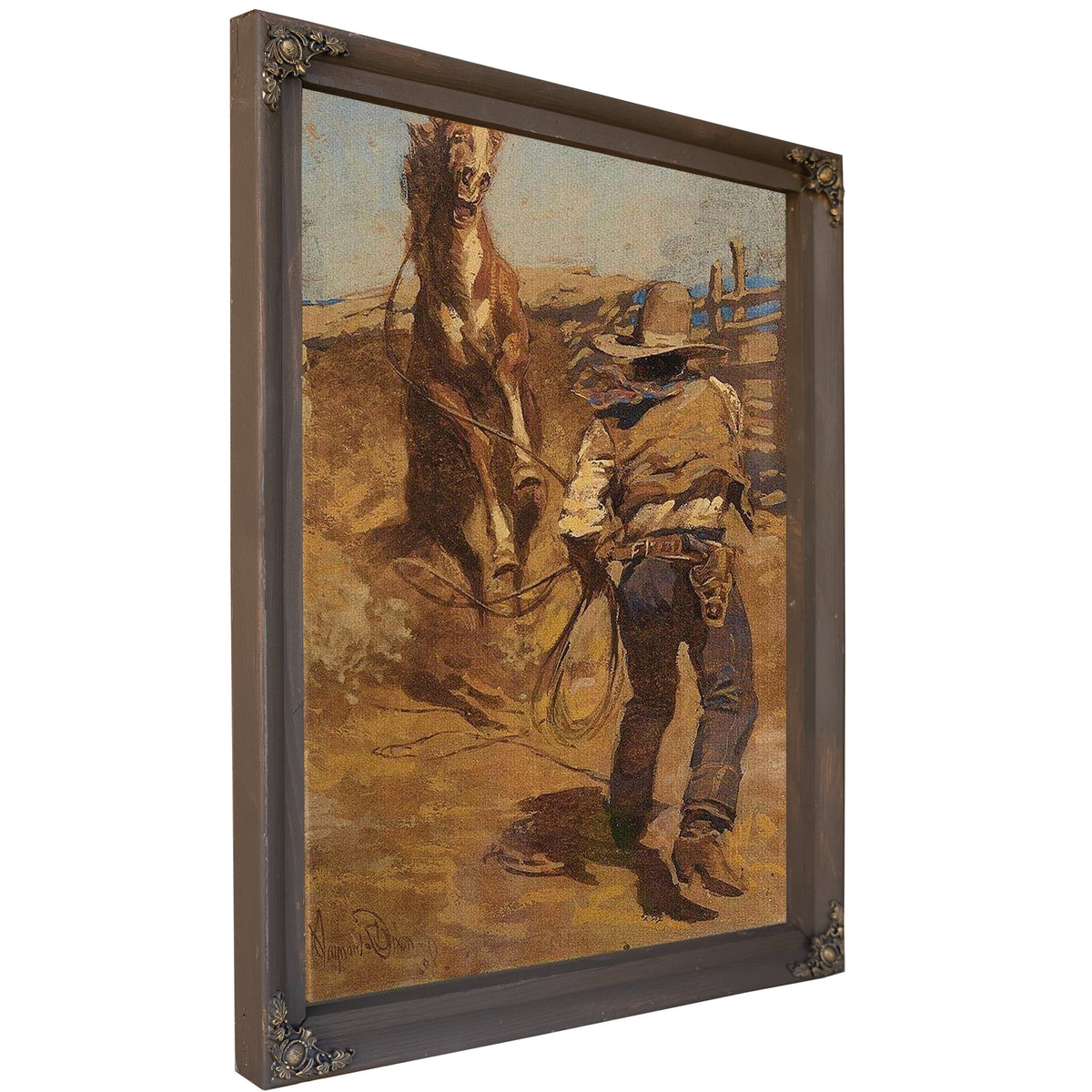 Taming The New Bronc By Maynard Dixon