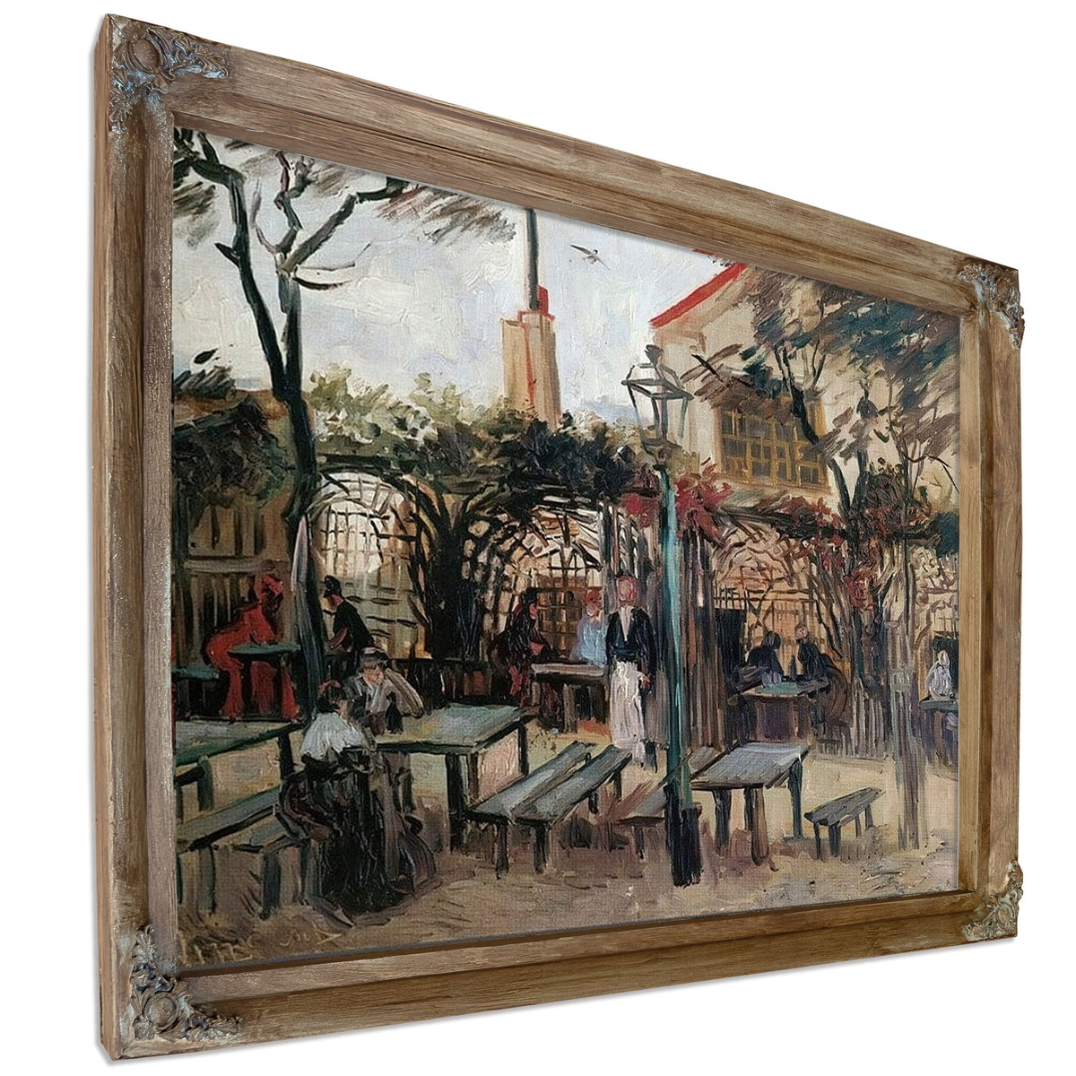 Terrace Of A Cafe On Montmartre By Vincent Van Gogh
