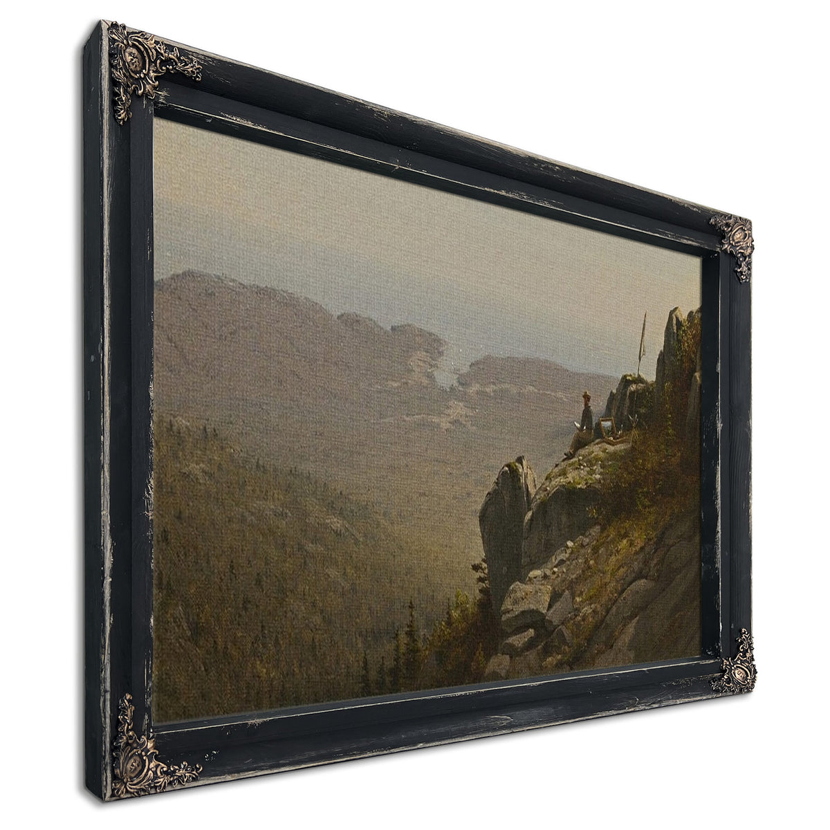 The Artist Sketching At Mount Desert, Maine By Sanford Robinson Gifford